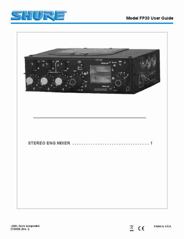 Shure Musical Instrument FP33-page_pdf